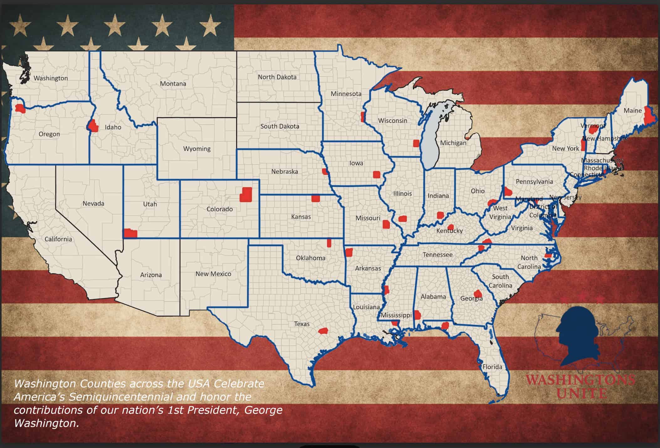 USAs Washington Counties